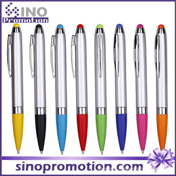 Click Ballpoint Pen with Rubber Tip Touch Pen Ball Pen